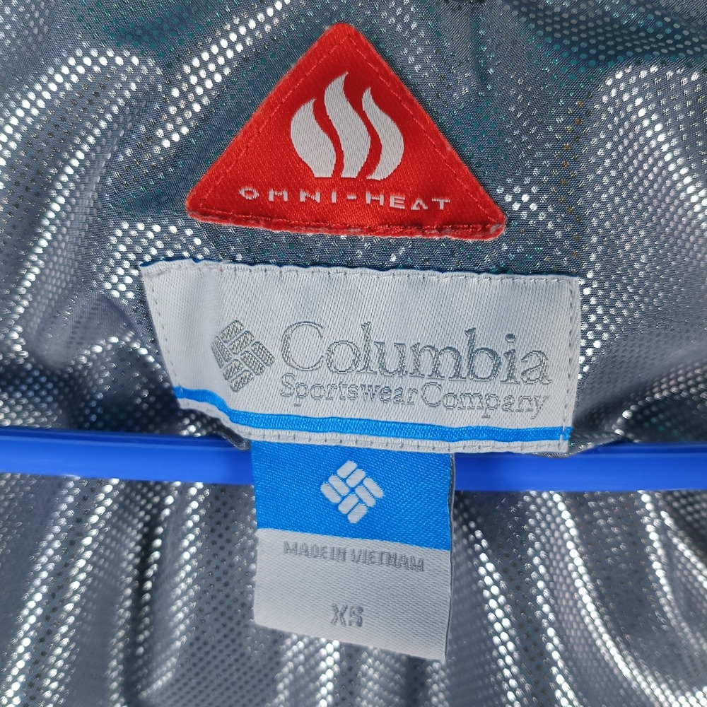 Columbia Puffer Jacket Womens XS Coral Pink Omni-Heat Quilted Full Zip Outerwear - Picture 3 of 9